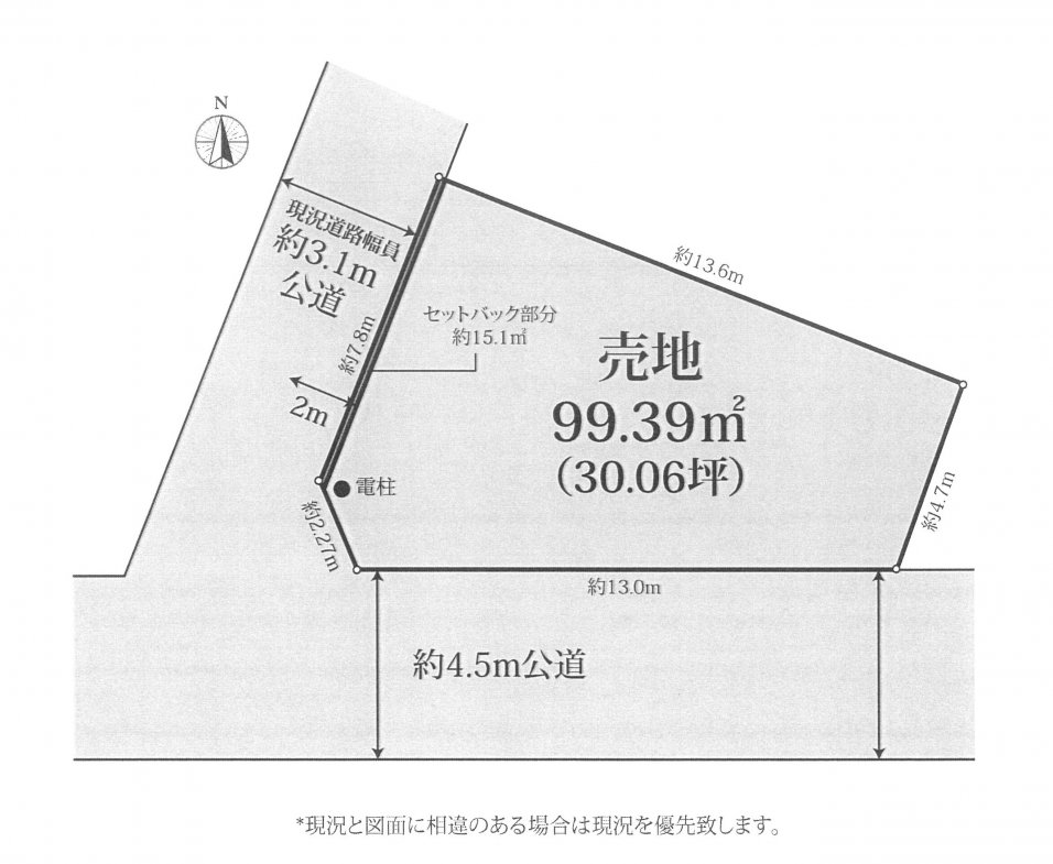 建築条件なし土地